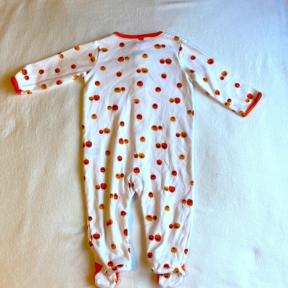 Carter’s Baby Halloween Cotton Snap Footed Sleeper Little Pumpkin Playsuit 6M - Picture 2 of 6